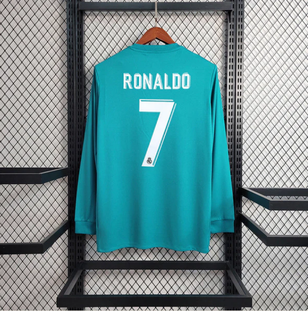 قميص ريال مدريد 2017/18 أزرق بأكمام طويلة - رونالدو 7