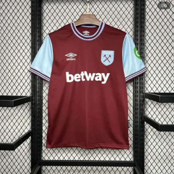West Ham United Heimtrikot 24/25 Fußballset - Fanversion