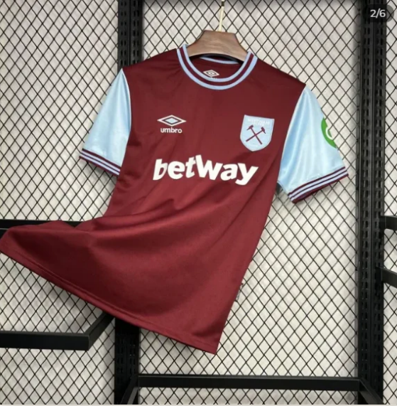West Ham United Heimtrikot 24/25 Fußballset - Fanversion