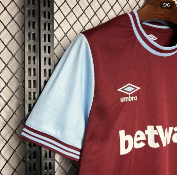 West Ham United Heimtrikot 24/25 Fußballset - Fanversion