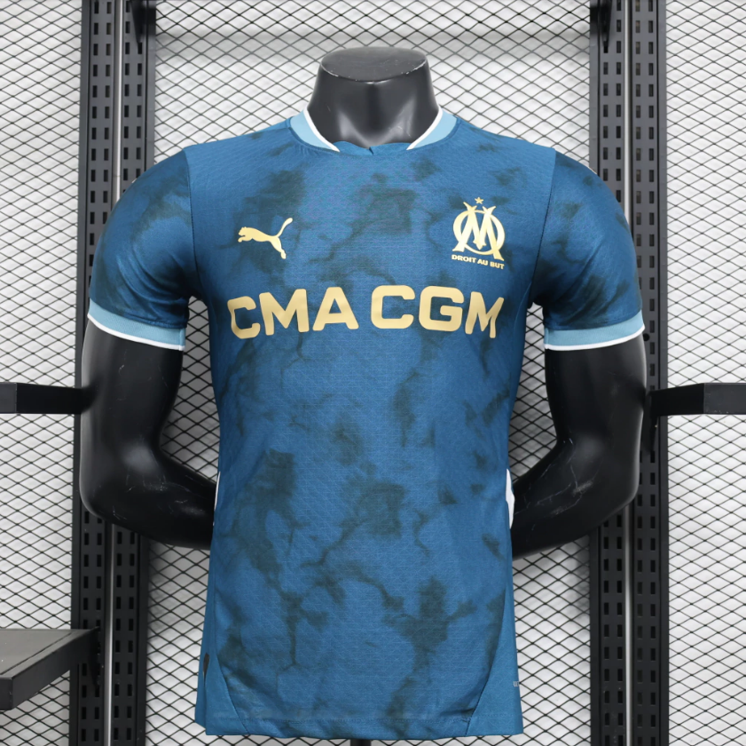 Olympique de Marseille 2024/2025 Auswärtstrikot – Spielerversion