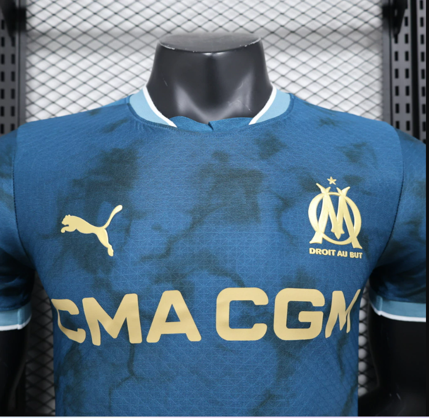 Olympique de Marseille 2024/2025 Auswärtstrikot – Spielerversion
