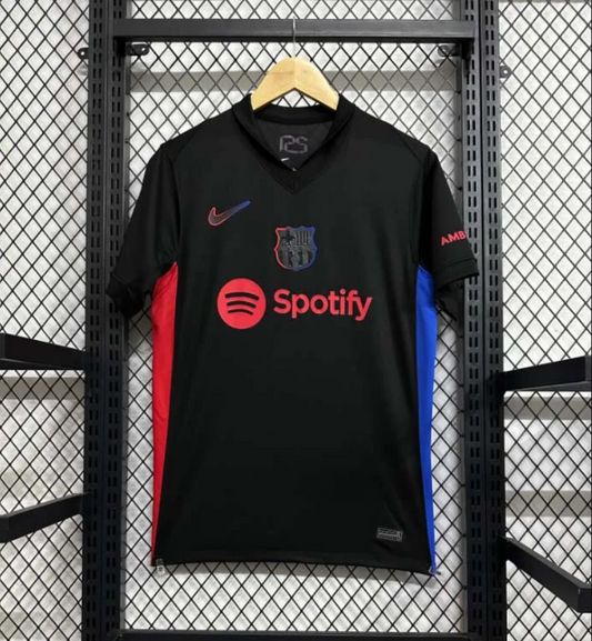 FC Barcelona 24-25 Neues schwarzes Auswärtstrikot - Fan-Version