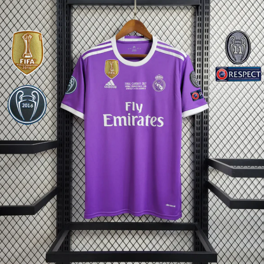 Retro Real Madrid 16-17 Auswärtstrikot - Champions League Finale Version