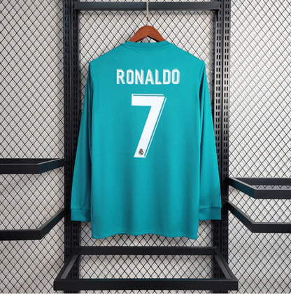 قميص ريال مدريد 2017/18 أزرق بأكمام طويلة - رونالدو 7
