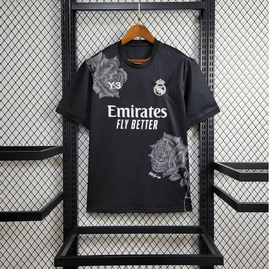 2024/2025 Real Madrid Y-3 Special Edition Schwarzes Fußballtrikot - Fanversion