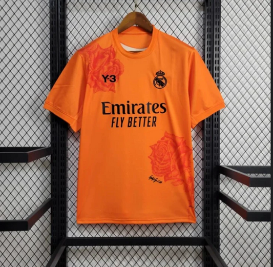 2024/2025 Real Madrid Y-3 Special Edition Orange Fußballtrikot - Fanversion