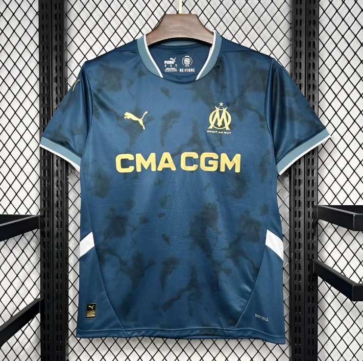 Olympique de Marseille 2024/2025 Auswärtstrikot – Fanversion
