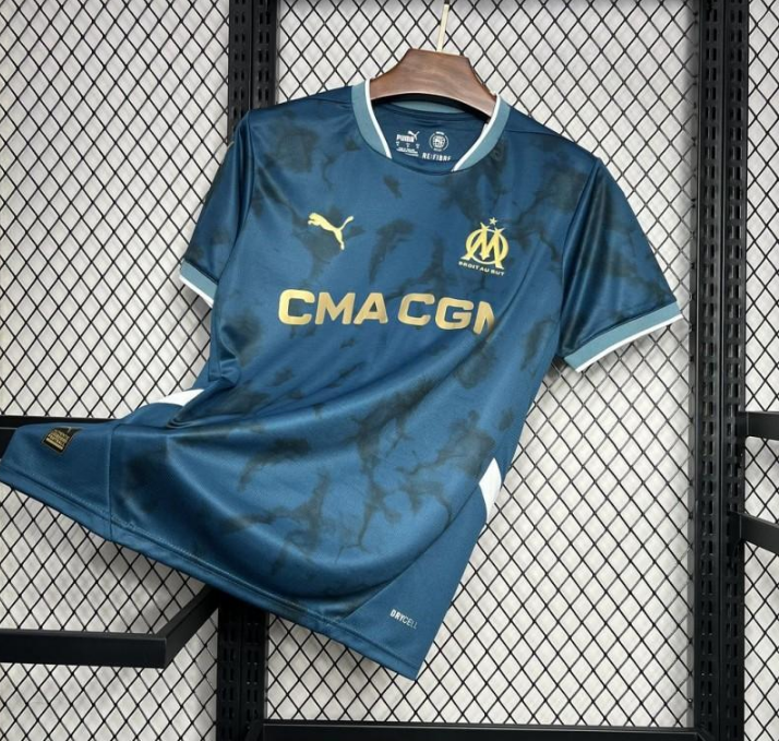 Olympique de Marseille 2024/2025 Auswärtstrikot – Fanversion