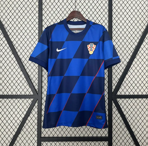 Kroatien 2024 Auswärtsstadiontrikot - Fans Version
